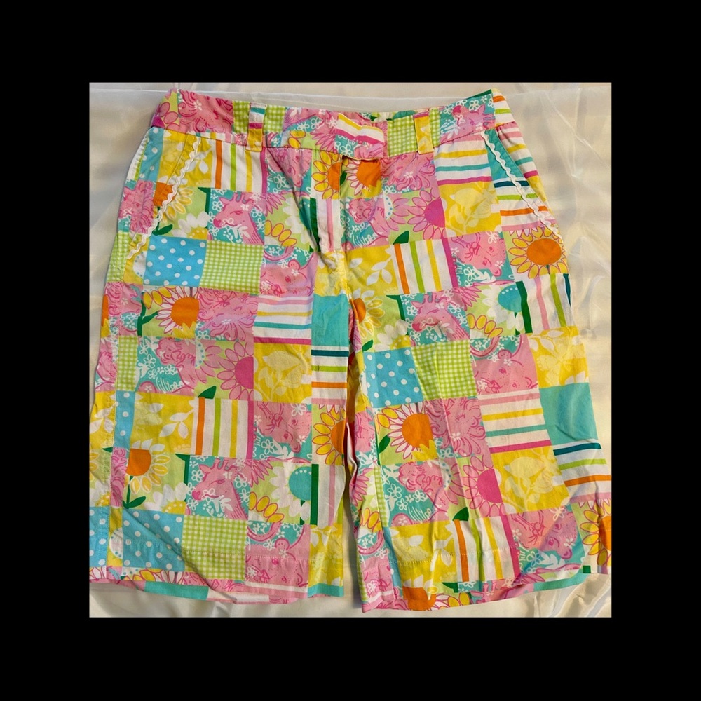 Colorful Patchwork Women's Golf Shorts